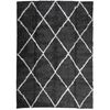 vidaXL Covor pufos "PAMPLONA" fire &icirc;nalte negru/crem modern 200x280 cm