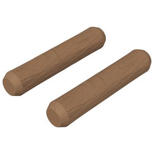 vidaXL Doweluri din lemn 2 pcs Maro &Oslash;8 x 35 mm Lemn masiv