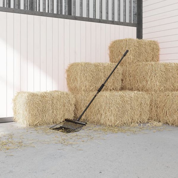 vidaXL Cap de furcă cu 18 cuțite, negru, oțel