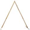 vidaXL Arc de nuntă Maro deschis 202 x 95 x 254 cm Lemn de pin masiv