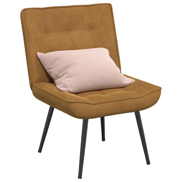 vidaXL Scaun de relaxare maro 64x74x84 cm catifea