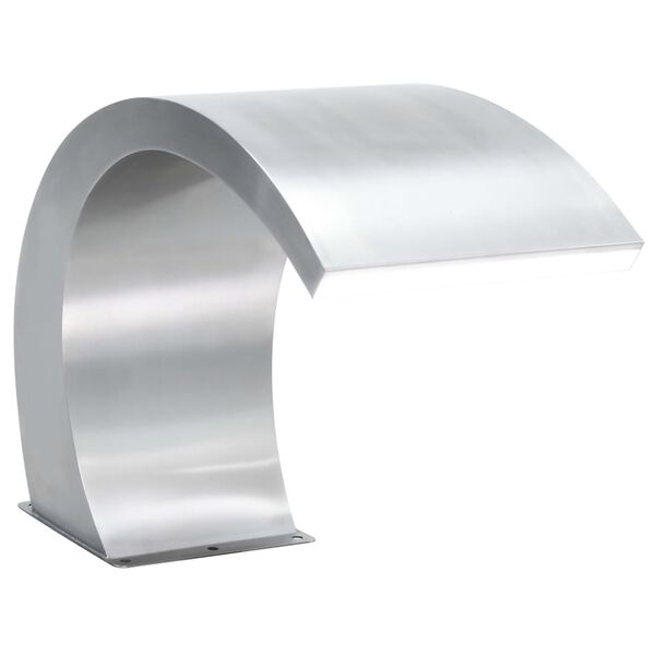 vidaXL Fântână de piscină cu LED-uri, 30 x 60 x 45 cm, oțel inoxidabil