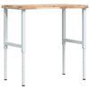 vidaXL Banc lucru 100x60x(73-99,5) cm lemn masiv acacia dreptunghiular