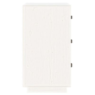 vidaXL Noptiere, 2 buc., alb, 40x40x75 cm, lemn masiv de pin