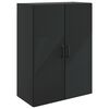vidaXL Dulap montat pe perete Negru 66 x 34,5 x 90 cm Lemn prelucrat