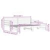 vidaXL Pat de zi cu extensie, alb, 90x200 cm, lemn masiv de pin