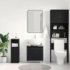 vidaXL Dulap pentru Chiuveta de Baie Stejar Negru 58 x 33 x 60 cm
