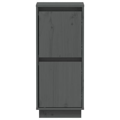 vidaXL Servantă, gri, 31,5x34x75 cm, lemn masiv de pin