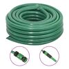 vidaXL Furtun de grădină cu set de racorduri, verde, 0,75", 20 m, PVC