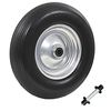 vidaXL Roată de roabă cu osie, 4.00-8, PU solid, 390 mm