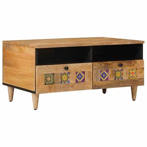 vidaXL Masă de cafea natural 80 x 54 x 40 cm Lemn de mango solid