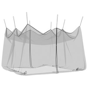 vidaXL Plasă pentru ț&acirc;nțari &icirc;n grădină 220 mesh Negru 4 x 4 x 2,5 m