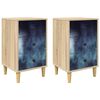 vidaXL Dulap de noapte RAALTE 2 buc. Stejar Sonoma 36 x 33 x 60 cm