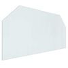 vidaXL Placă de sticlă pentru semineu Transparent 120 x 60 cm Sticlă