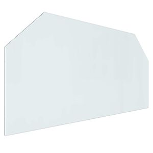 vidaXL Placă de sticlă pentru semineu Transparent 120 x 60 cm Sticlă