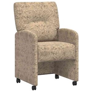 vidaXL Scaune de dining cu roți 2 pcs Gri deschis 57 x 67 x 95 cm