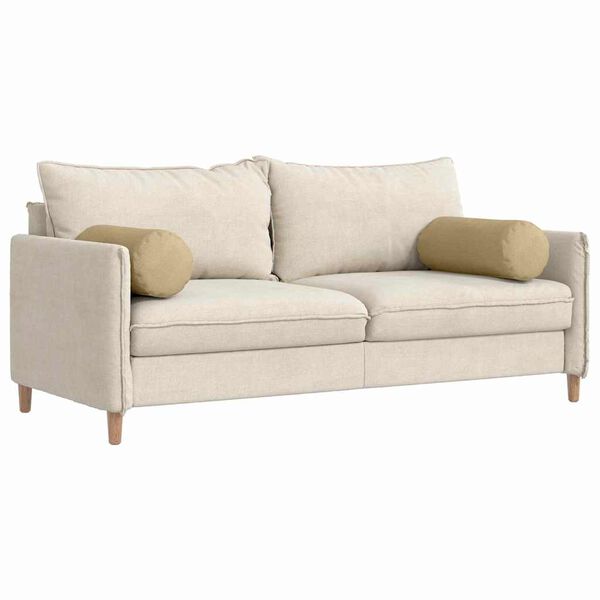 vidaXL Perne Bolster 2 pcs Gri Verde &Oslash; 25 x 70 cm