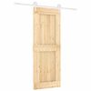 vidaXL Ușă glisantă cu set de feronerie 80x210 cm, lemn masiv de pin