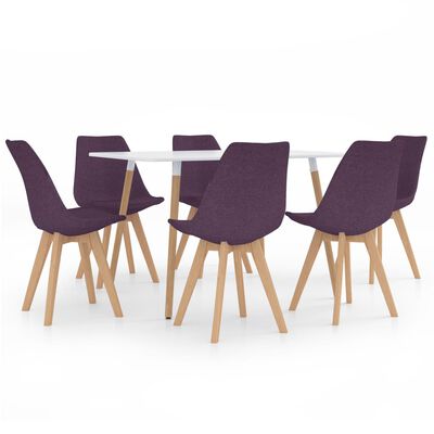 vidaXL Set mobilier de bucătărie, 7 piese, violet