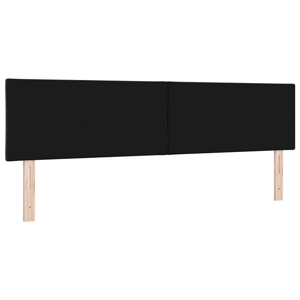 vidaXL Tăblie cap cu headboard Negru 180 cm Catifea