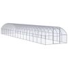vidaXL Coteț de găini pentru exterior, 3x16x2 m, oțel zincat