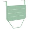 vidaXL Masă Suspendată pentru Balcon Verde mentă 60 x 39 x 65 cm Oțel