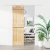 vidaXL Ușă glisantă cu set de feronerie 70x210 cm, lemn masiv de pin