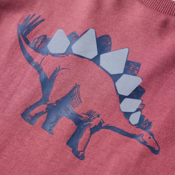 Tricou pentru copii cu m&acirc;neci lungi roșu &icirc;nchis 116