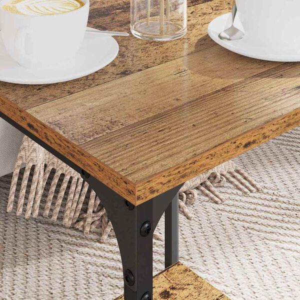 vidaXL Masă de cafea Lemn Vechi 40 x 40 x 55 cm Lemn compozit