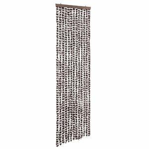 vidaXL Perdea pentru insecte, maro și alb, 56 x 185 cm, chenille