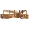 vidaXL Set de canapele de exterior 4 Bucată natural