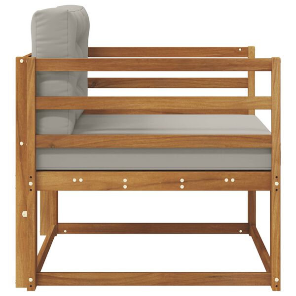 vidaXL Canapea Medie pentru Exterior Lemn Solid de Acacia natural