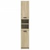 vidaXL Dulap de baie, stejar sonoma, 32x34x188,5 cm, lemn prelucrat