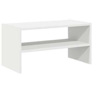 vidaXL Suport pantofi stivuibil alb 60x30x30,5 cm