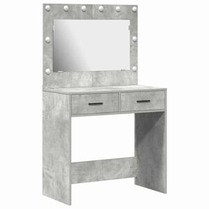vidaXL Masă de Machiaj Gri din beton 78,5 x 41 x 135 cm Lemn prelucrat