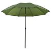 vidaXL Umbrelă pentru Pescuit Galben armata 240 x 210 cm