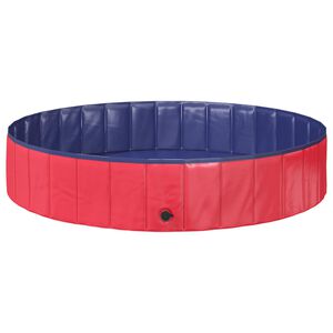 vidaXL Piscină pentru copii Roșu și albastru &Oslash; 160 x 30 cm