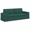 vidaXL Canapea Verde &icirc;nchis 222 x 80 x 82 cm țesătură