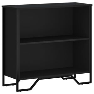 vidaXL Bibliotecă, negru, 80x31x74,5 cm, lemn prelucrat