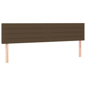 vidaXL Tăblii de pat, maro &icirc;nchis, 180x5x78/88 cm, textil