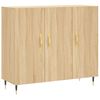 vidaXL Dulap, stejar sonoma, 90x34x80 cm, lemn compozit
