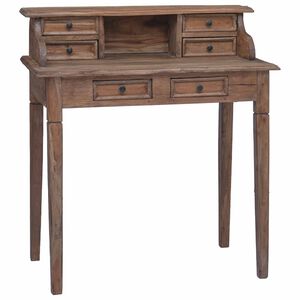 vidaXL Birou de scris cu sertare, 90x50x101 cm, lemn masiv de mahon