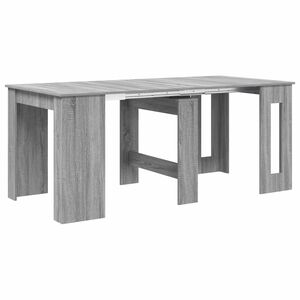 vidaXL Masă de dining 180 x 85 x 75 cm Lemn prelucrat Sonoma gri