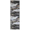 vidaXL Covor Runner LESAKA Negru și Aur 50 x 400 cm Catifea diamant