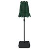 vidaXL Umbrelă de grădină cu două capete cu LED-uri, verde, 316x145 cm
