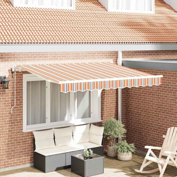 vidaXL Cortina Retractabilă Multicolour 350 x 200 cm țesătură