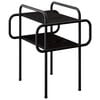 vidaXL Masă de cafea Stejar Negru 40 x 40 x 51 cm Lemn prelucrat
