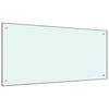 vidaXL Panou antistropi de bucătărie, culoare lapte, 120x60 cm sticlă securizată
