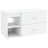 vidaXL Set de mobilier pentru baie 2 buc. Alb Lemn prelucrat