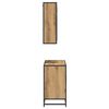 vidaXL Set de mobilier pentru baie cu raft 2 pcs Stejar Artizanal